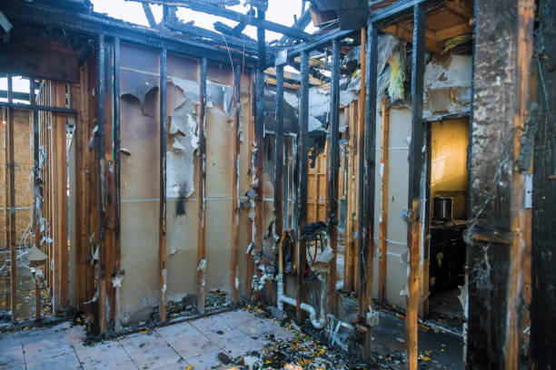 Professional Fire Damage Removal technician working in Salem, NJ